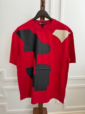 NWT - Y-3 Yohji Yamamoto x Adidas Varsity Colorblock T-shirt - Red
